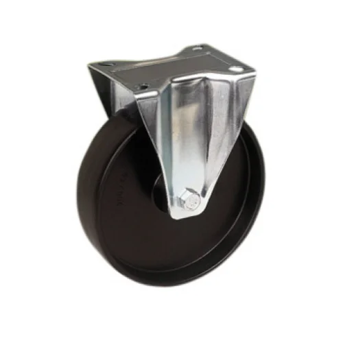 Roata fixa din polipropilena 80 mm - BA/AKG080 Roata fixa din polipropilena 80 mm - BA/AKG080 Furca fixa din otel, zincata, ax din surub filetat. Roata din polipropilena cu rulment plan.